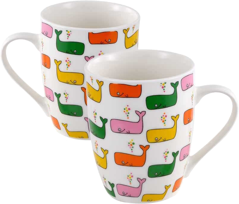 BENETTON BE-0770 Bögre szett - 2 részes, bálnás