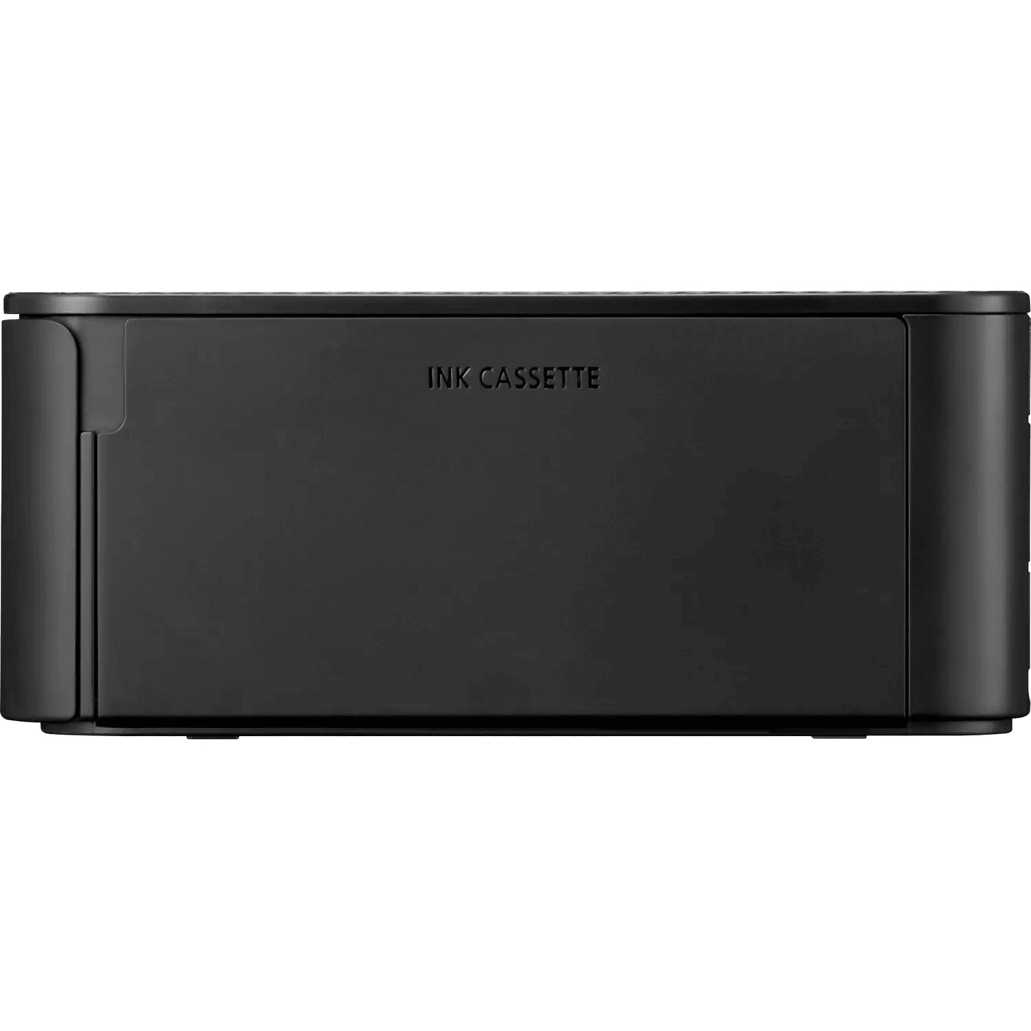 Cartucho de casete de tinta negro, con las palabras 'INK CASSETTE'.