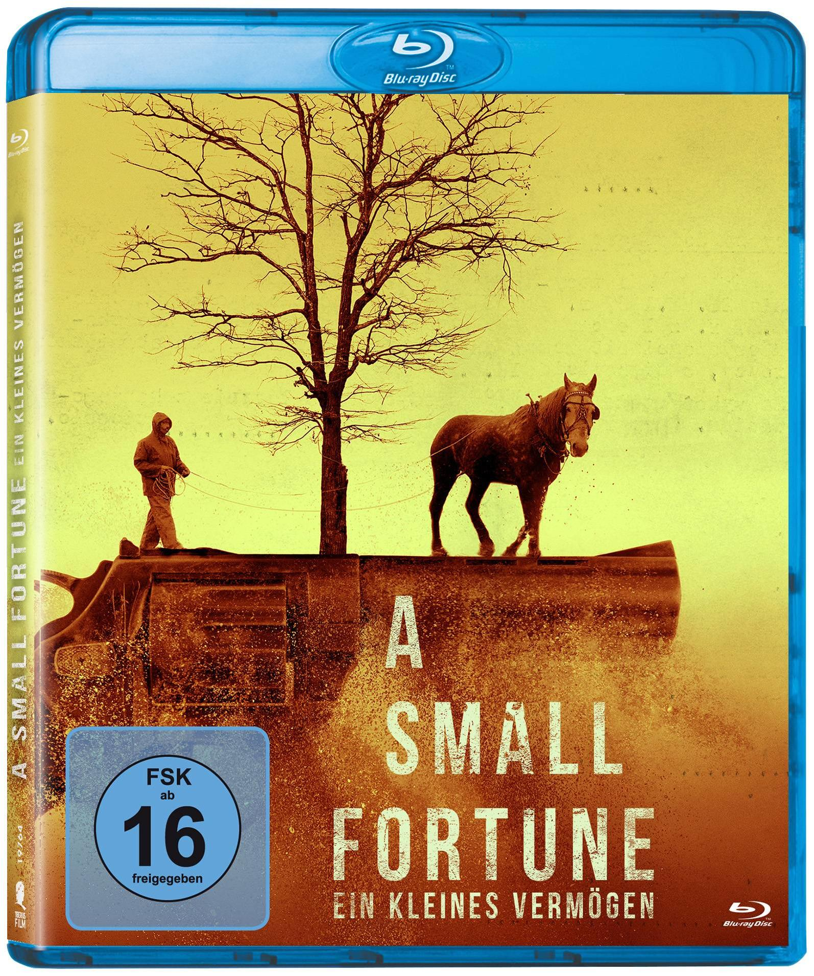 Blu-ray-Disc-Cover: Ein Mann mit Pferd unter einem Baum.