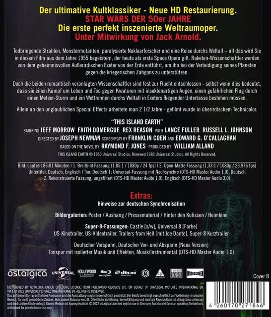 Poster mit Text über einen Film. Ein Mann im Anzug ist auf dem Poster.