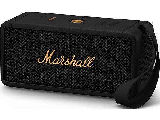 MARSHALL Middleton - Bluetooth-Lautsprecher (Schwarz/Messing)