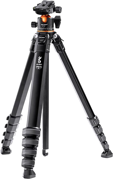 K&F Traveller M1 kompakt utazó fényképező állvány, tripod gömbfejjel