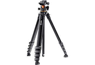 K&F Traveller M1 kompakt utazó fényképező állvány, tripod gömbfejjel