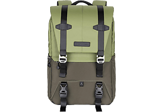 K&F Beta Backpack 20 literes, fotós hátizsák, sötét zöld színben