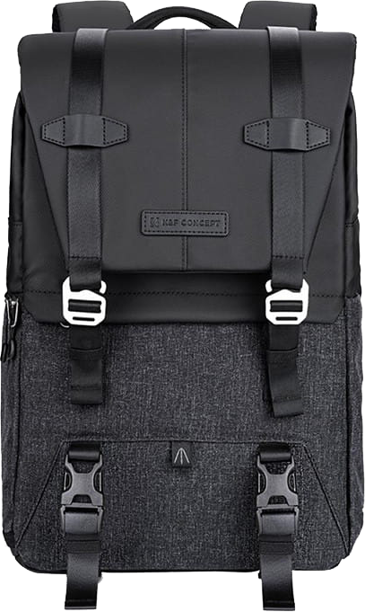 K&F Beta Backpack 20 literes, fotós hátizsák, fekete-szürke színben
