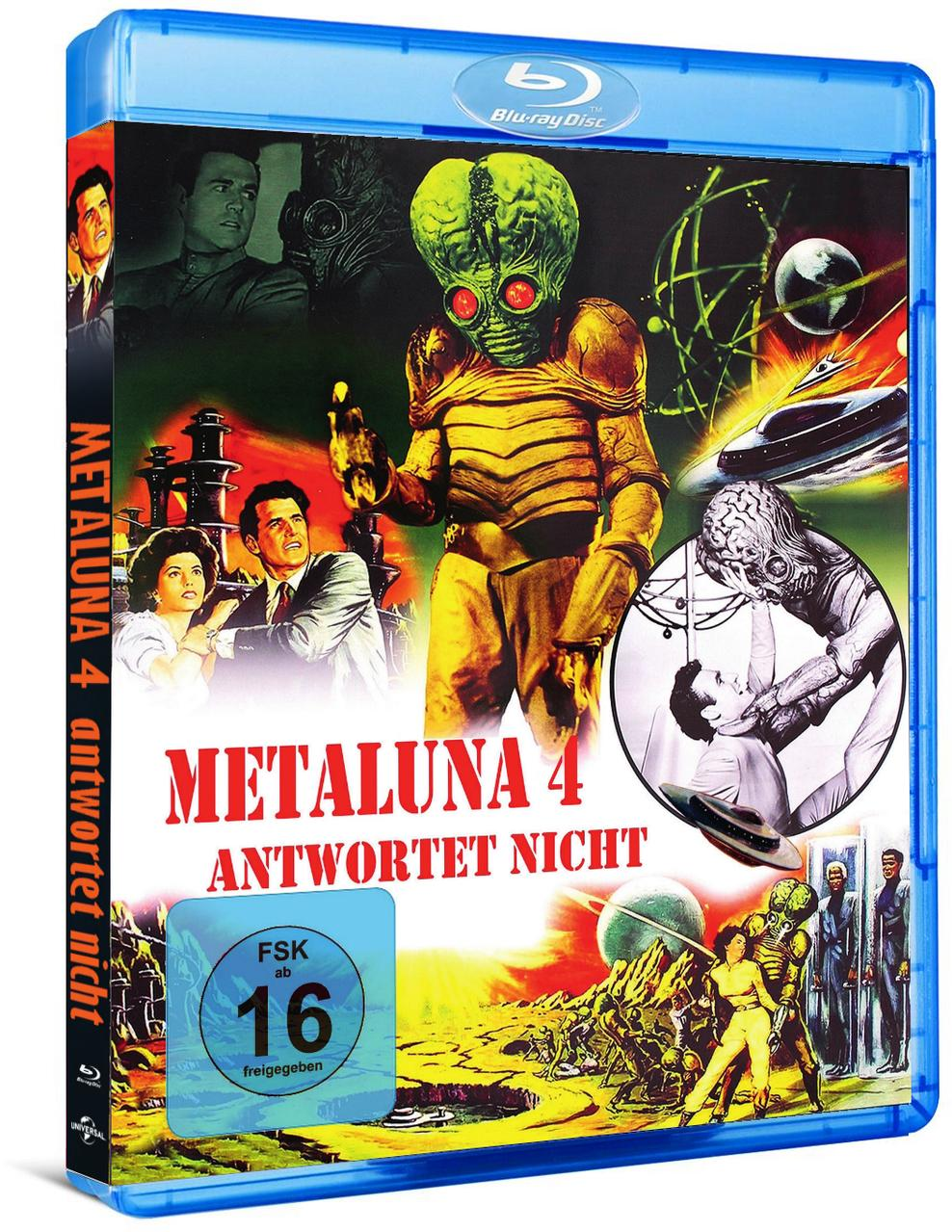 Blu-ray-Filmhülle mit einem Sci-Fi-Alien-Filmcover auf Deutsch.