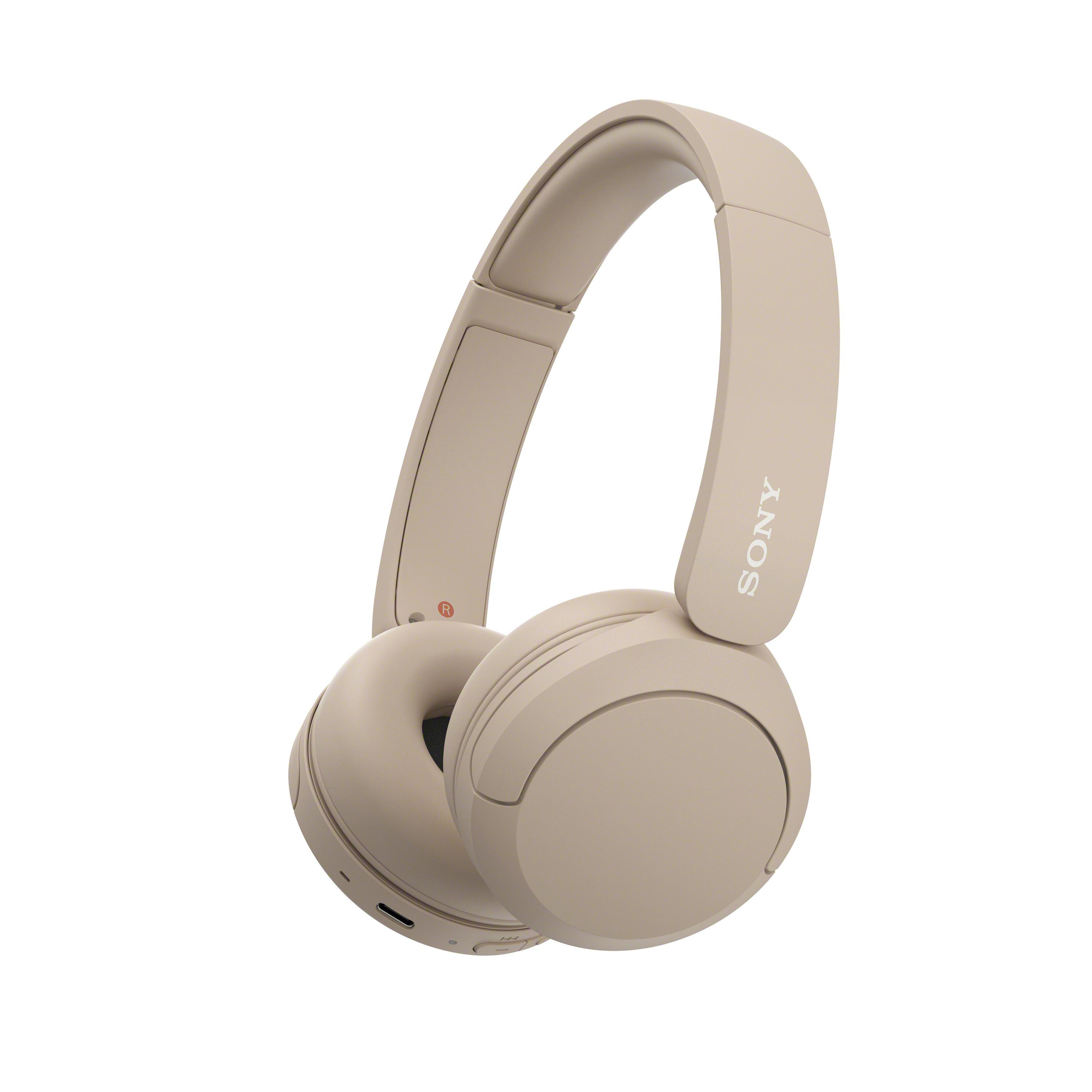 Kopfhörer WH-CH520, Bluetooth On-ear Beige SONY
