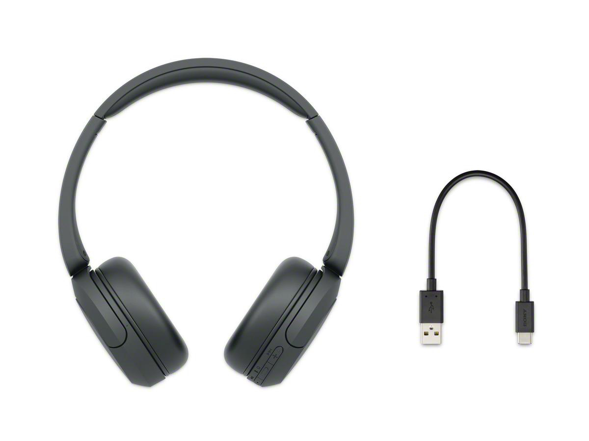 Black SONY Bluetooth Kopfhörer WH-CH520, On-ear