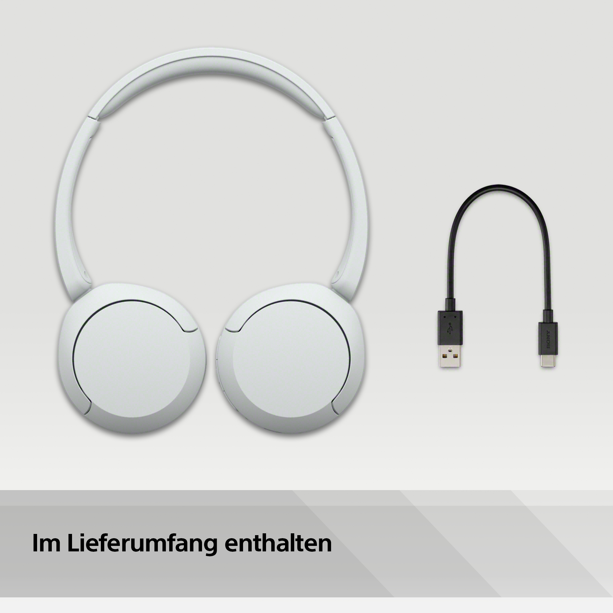 Kopfhörer On-ear Bluetooth White WH-CH520, SONY