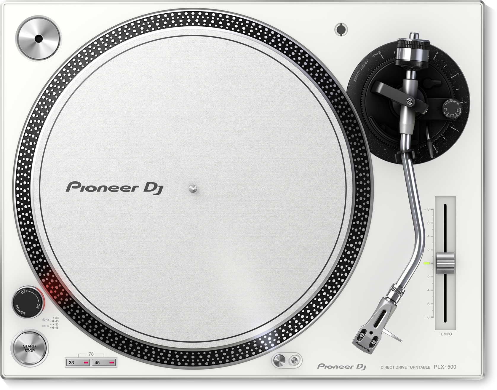 PIONEER DJ PLX-500-W lemezjátszó, fehér