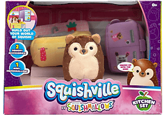 JAZWARES Squishville mini plüss játékkészlet, konyhai készlet (SQM0057D-1)