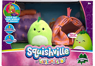 JAZWARES Squishville mini plüss játékkészlet, kemping készlet (SQM0057D-3)