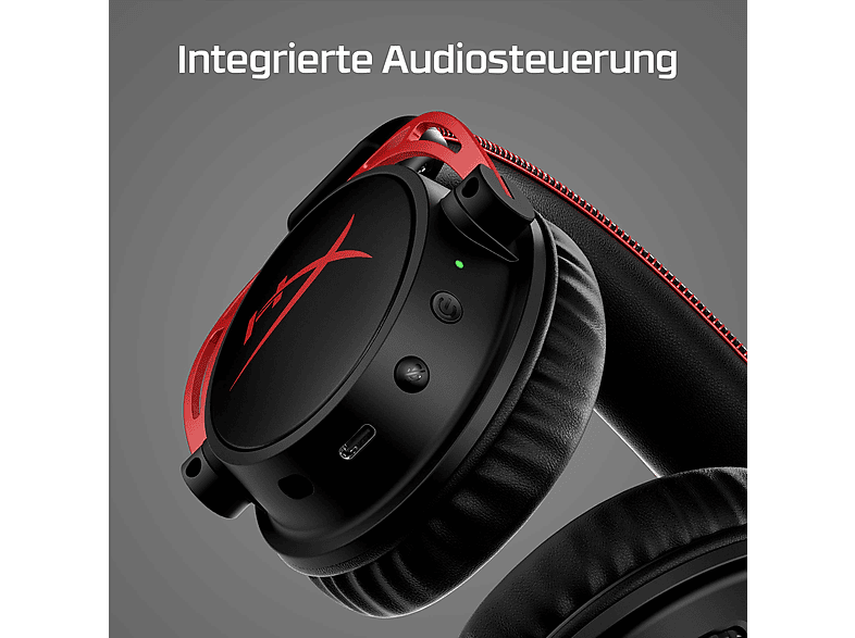 HYPERX HYPERX Cloud Alpha – Wireless-Gaming-Headset (Schwarz-Rot); Gaming Headset — Foto 5 von 5