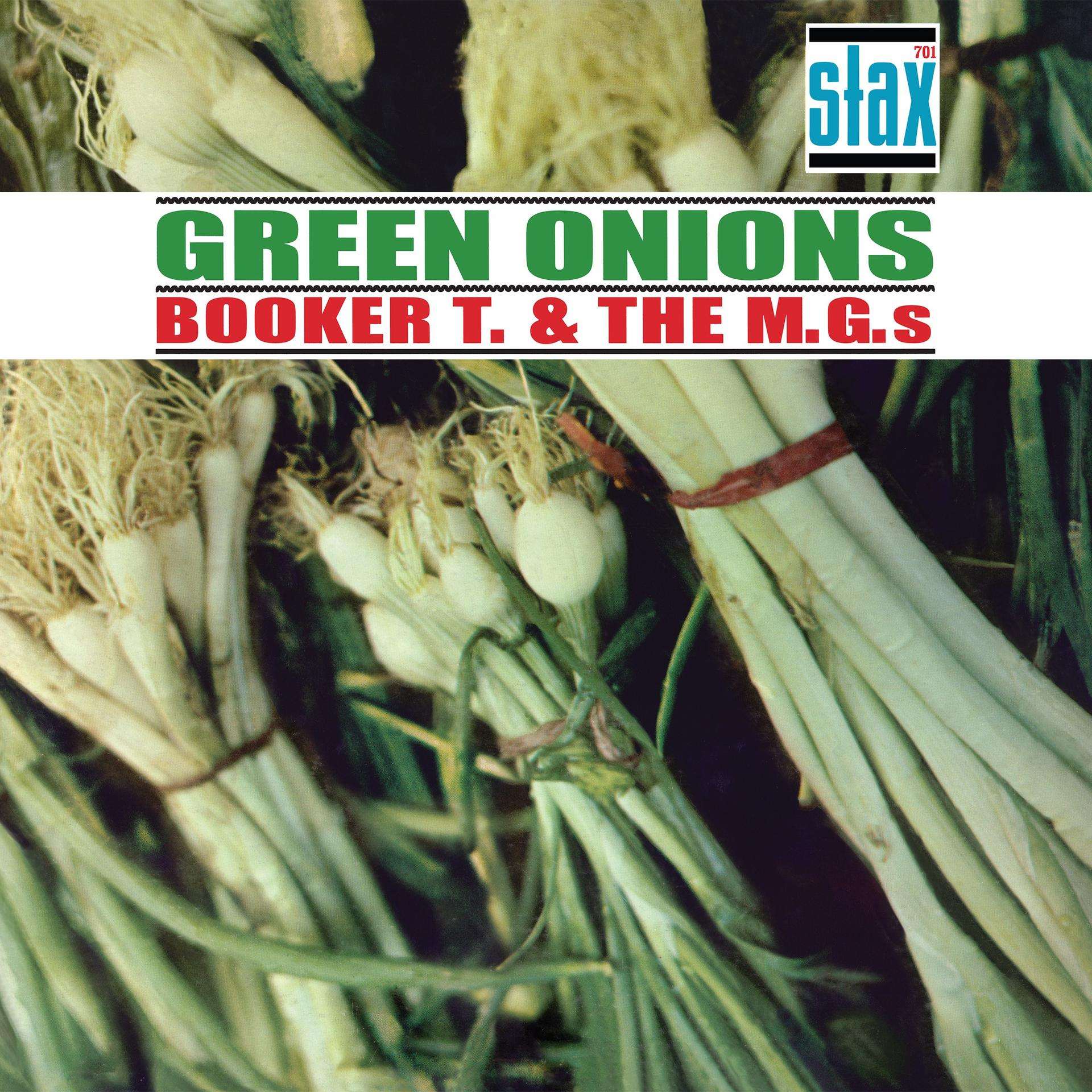 Pochette d'album : Oignons verts et texte, Booker T. & The M.G.s.