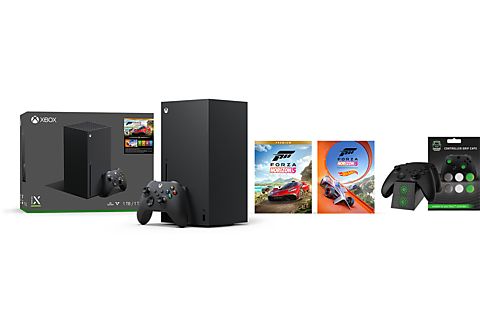 MICROSOFT Xbox Series X Forza Horizon 5 + Qware Xbox Series Dual Charger + Qware Thumb Grips Bundel