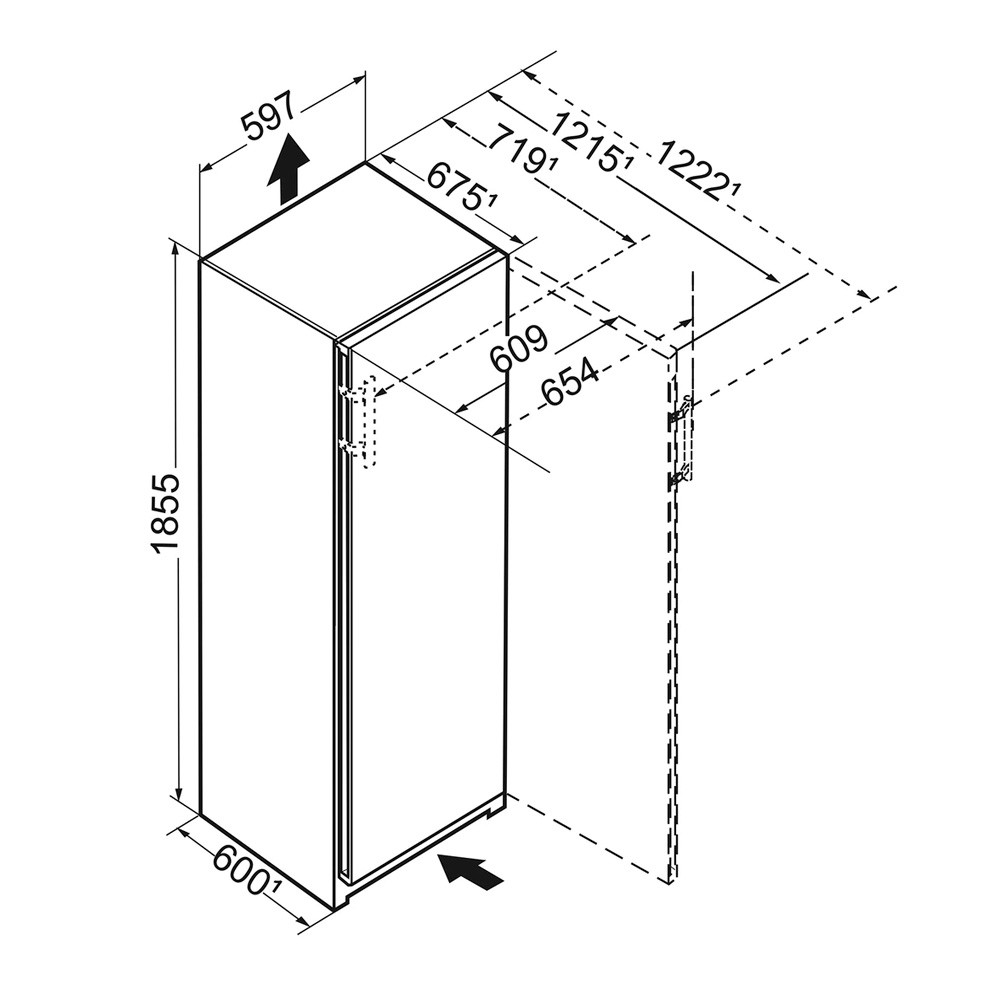 Congelador vertical - Liebherr SFNSDD 5257, No frost, Independiente, 185.5 cm, 35 dB (A), 277 l, Pantalla táctil, EasyOpen, Inox
