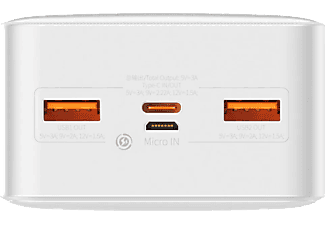 BASEUS Bipow Overseas Edition 30.000 mAh Digital Display 20W Taşınabilir Şarj Cihazı Beyaz_2