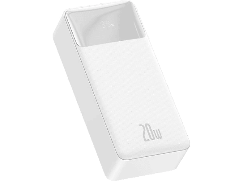 BASEUS Bipow Overseas Edition 30.000 mAh Digital Display 20W Taşınabilir Şarj Cihazı Beyaz