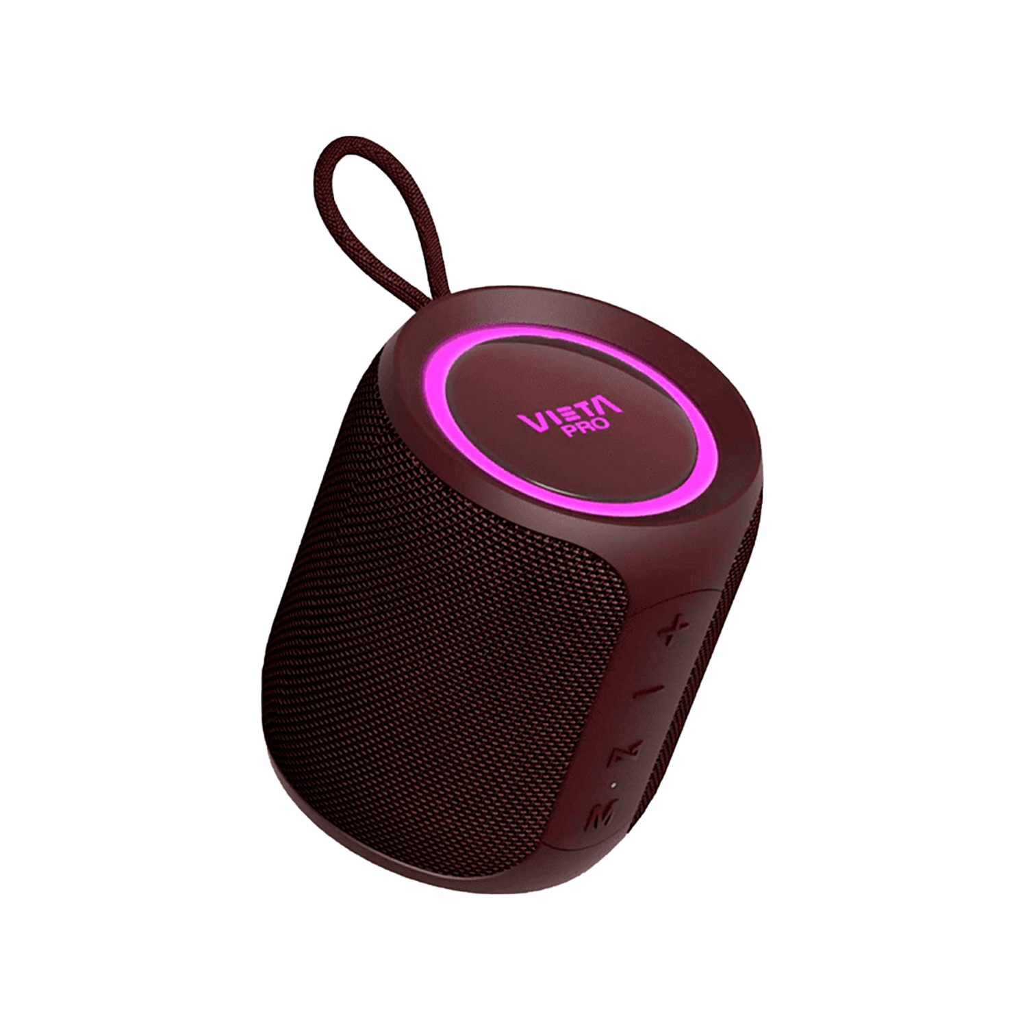 Altavoz inalámbrico - Vieta Pro Easy 2, 20 W, Resistente al agua, Autonomía 12h, BT 5.0, Granate