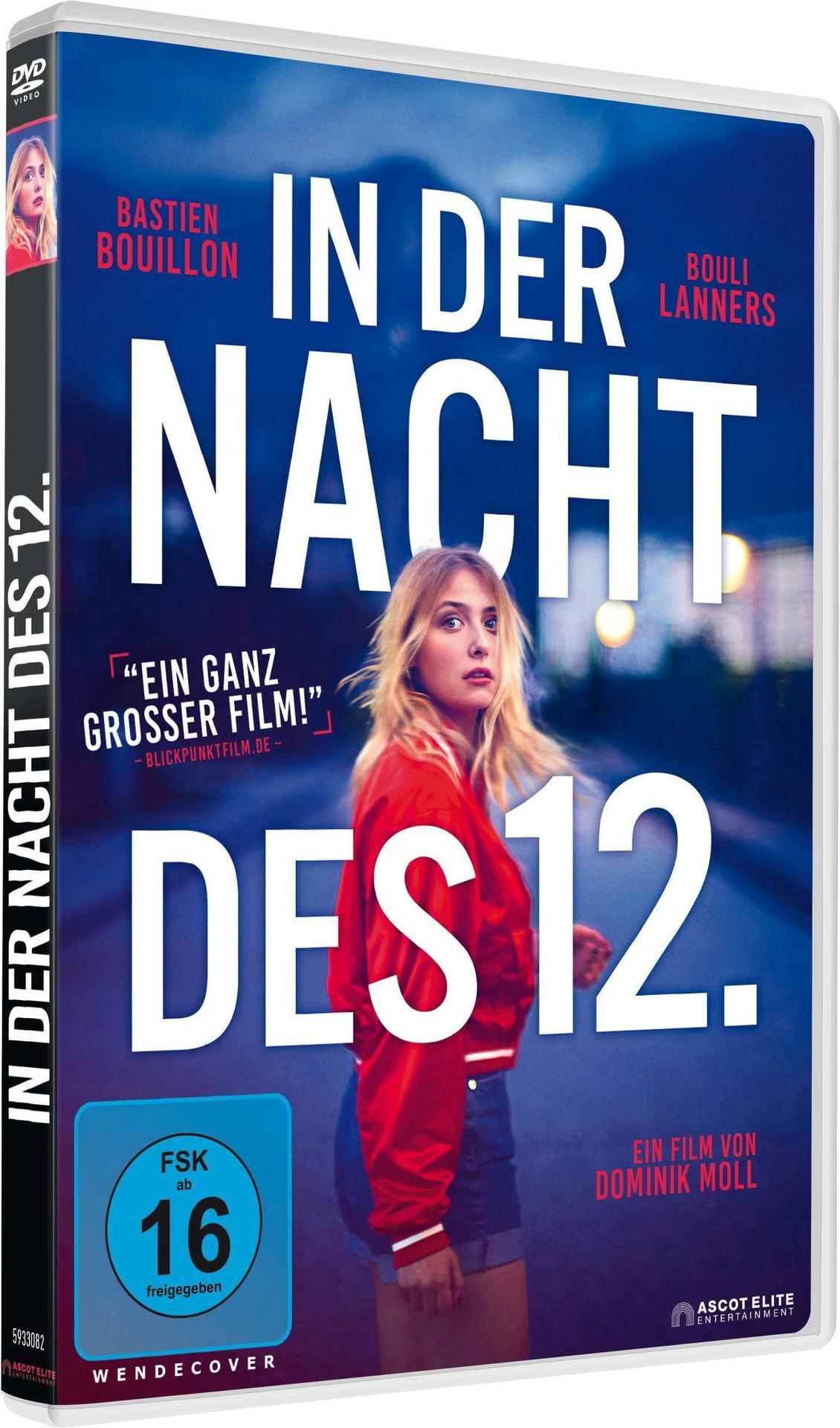 DVD-Cover für 'In Der Nacht Des 12', mit einer Frau in Rot auf dem Cover.