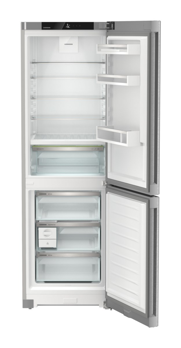 LIEBHERR CBNsdc 5223 Plus BioFresh Kühl- und Gefrierkombination (C, 320 l, 1855 mm hoch, Standgerät, Edelstahltür mit SmartSteel)