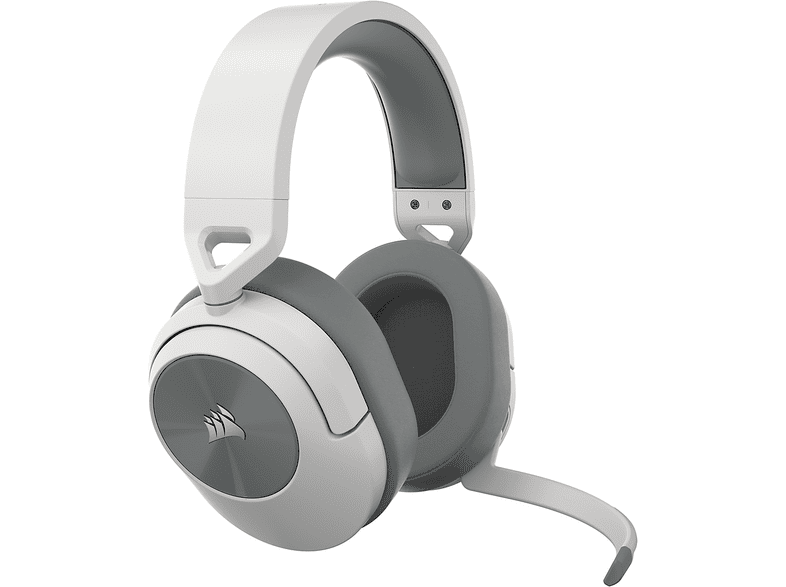 CORSAIR Gaming Headset HS55 Wireless, Over-Ear, 32 Ohm, 7.1 Surround, 50mm Treiber, 2.4GHz/Bluetooth, Weiß — Foto 3 von 5