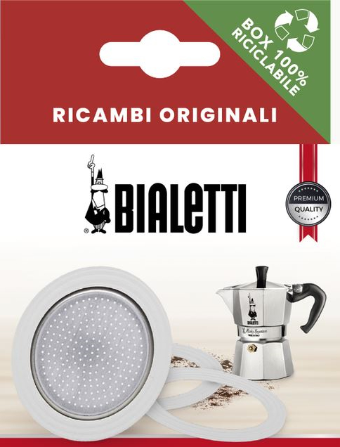 BIALETTI 800033 Dichtungsset für 3-4-Tassen Alu Moka Express