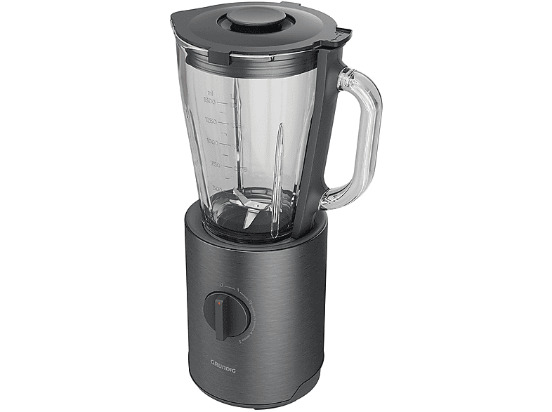 GRUNDIG SM 7140 Standmixer Dark Inox/Edelstahl (800 Watt, 1.5 l)