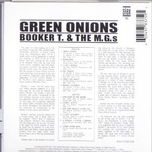La pochette arrière de l'album 'Green Onions' est visible.