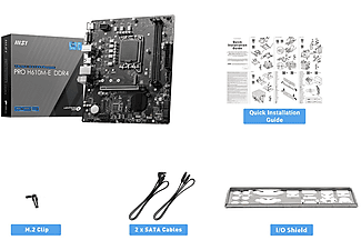 MSI Pro H610M-E DDR4 Intel H610 Soket 1700 3200MHz(OC) M.2 Anakart_4