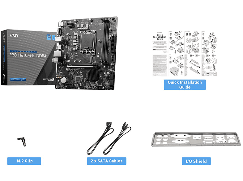 MSI Pro H610M-E DDR4 Intel H610 Soket 1700 3200MHz(OC) M.2 Anakart_4