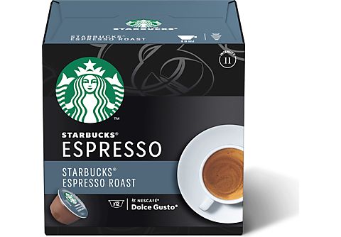 Cápsulas monodosis  Starbucks Espresso Roast, Intensidad 11, 12 cápsulas,  Para Dolce Gusto
