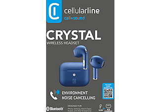 CELLULARLINE Crystal 4 ENC TWS Kulak İçi Bluetooth Kulaklık Mavi_4