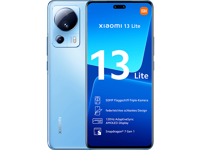 XIAOMI 13 Lite 5G 128 GB Blue Dual SIM 128 Blue Ja Smartphone