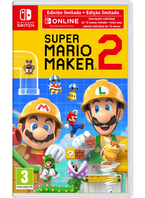 Nintendo Switch Super Mario Maker 2 + 12 Meses Nintendo Switch Online