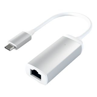 SATECHI ST-TCENS - USB-C zu Ethernet Adapter (Silber)