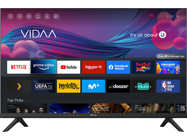 LED TV HISENSE 40 A 4BG LED TV (Flat, 40 Zoll / 101 cm, Full-HD  