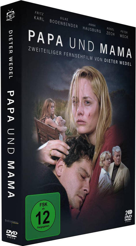 DVD-Hülle mit einem Filmplakat, das eine Frau, einen Mann und ein Kind zeigt.
