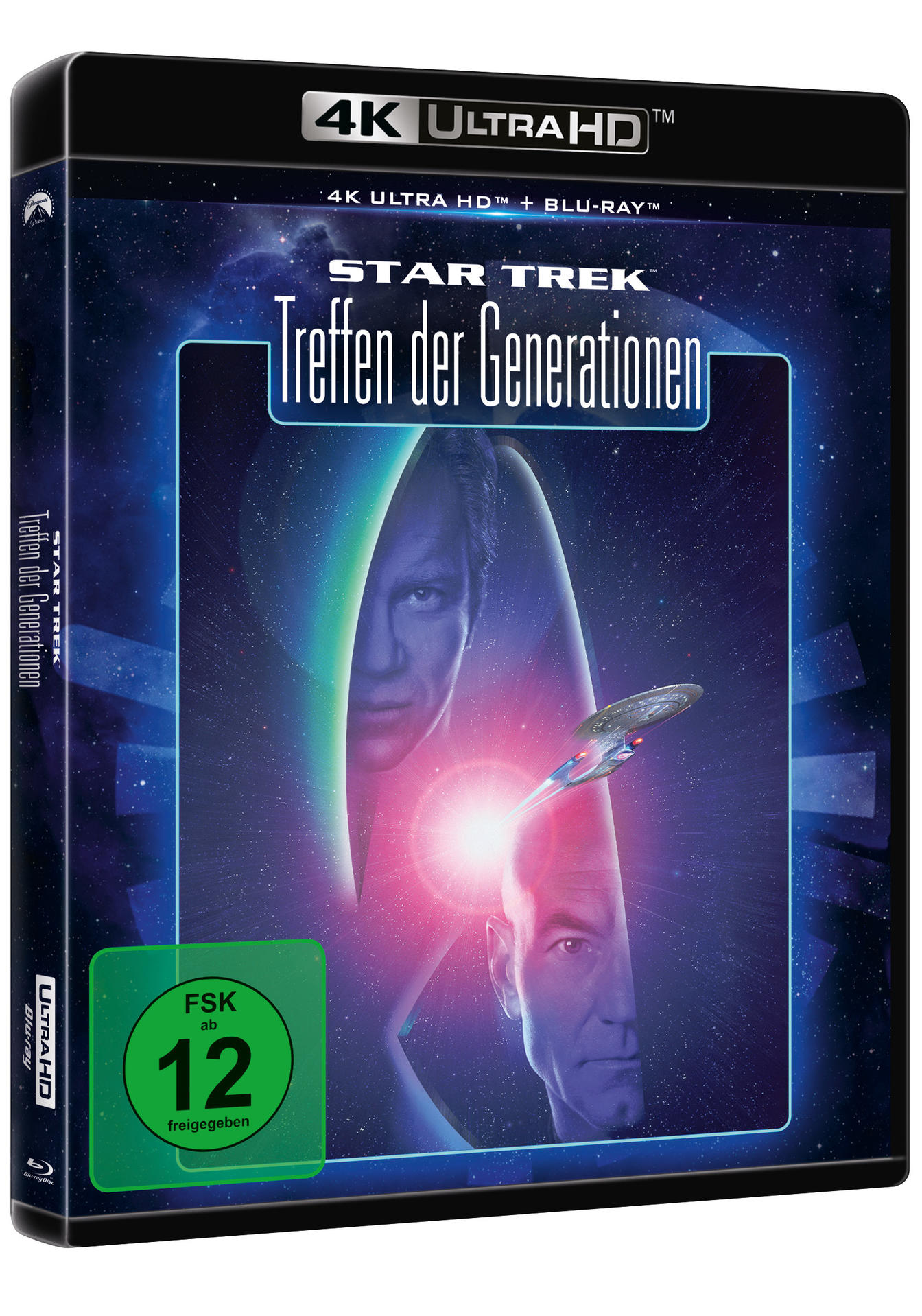 Star Trek Film 4K Ultra HD Blu-ray Cover, deutscher Text.