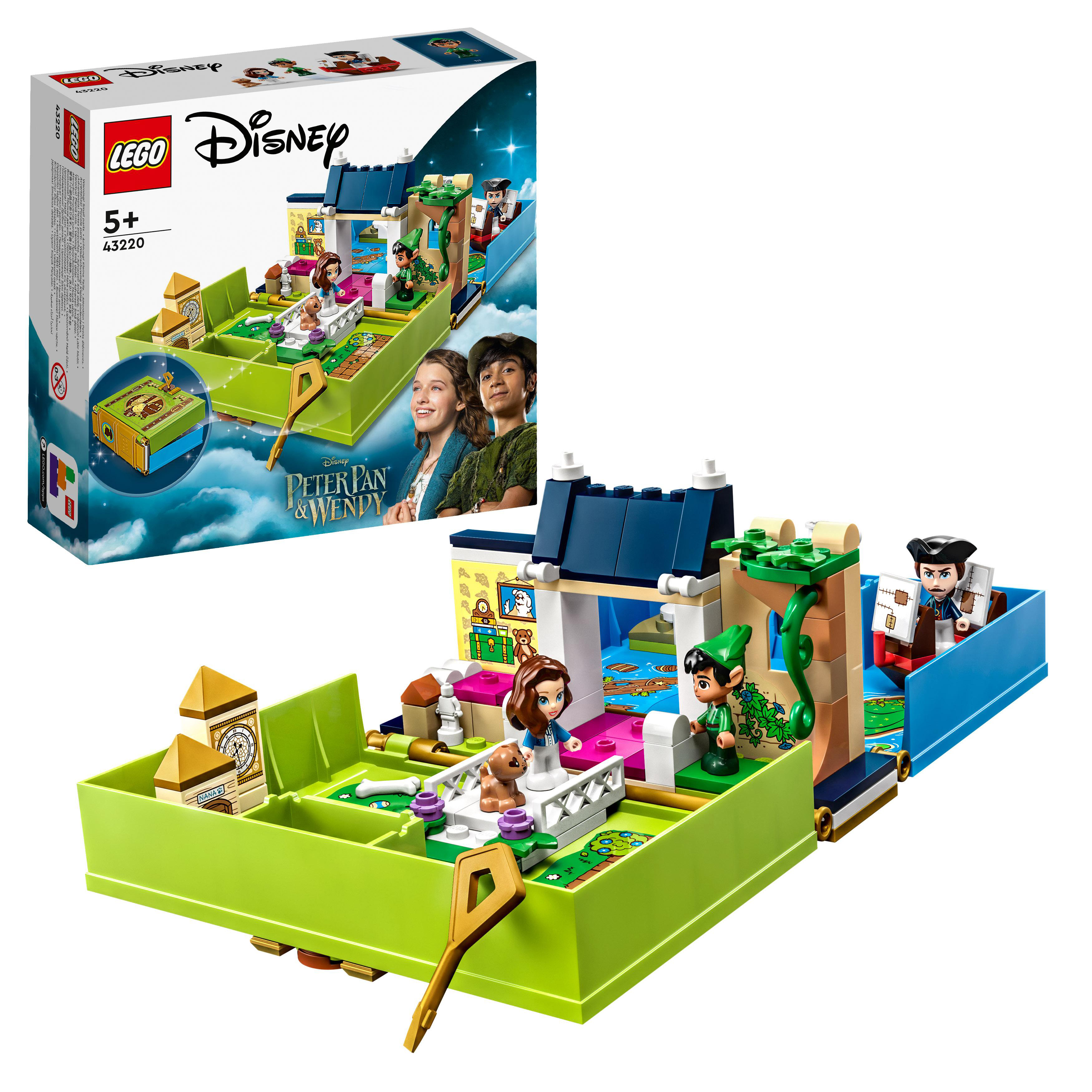 Bausatz, Peter Märchenbuch-Abenteuer & Mehrfarbig Disney Classic – 43220 LEGO Wendy Pan