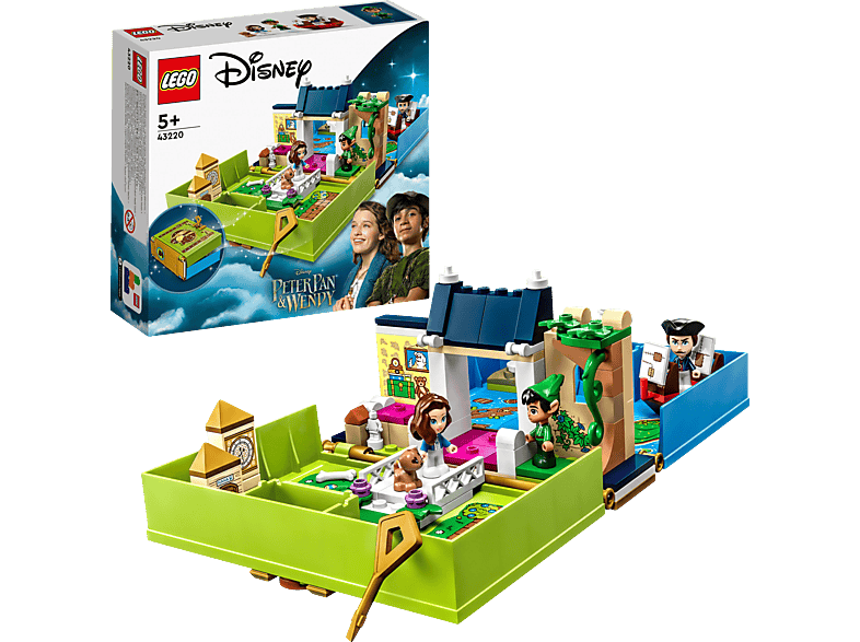 LEGO Disney Classic 43220 Peter Mehrfarbig & Märchenbuch-Abenteuer – Pan Wendy Bausatz