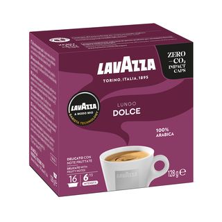 Cápsulas monodosis - Lavazza DOLCE Contiene 16 cápsulas de café crema lungo
