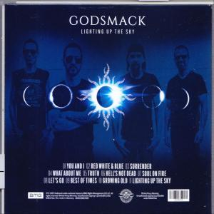 Dos d'un album de GODSMACK, avec les membres du groupe et la liste des titres.