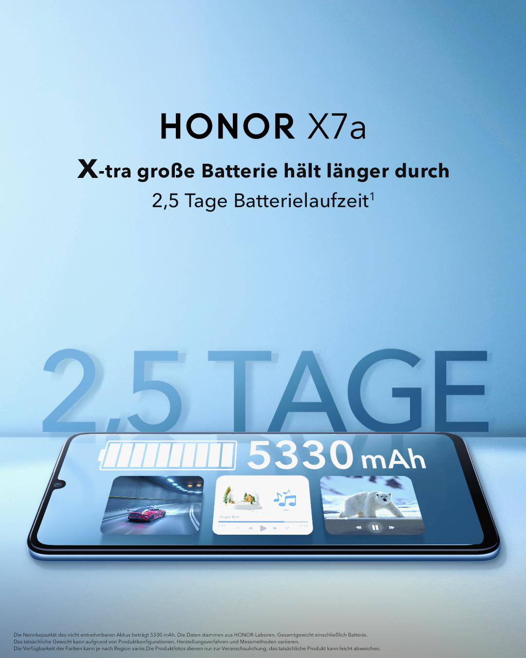 HONOR X7A 128 GB Ocean Blue