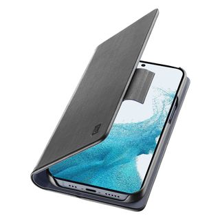 Funda - CellularLine Book, Para Samsung Galaxy A54 5G, Tipo libro, Polipiel, Antibacteriana, Negro