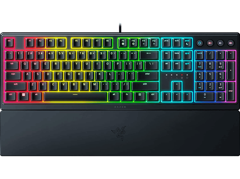 RAZER Ornata V3 gaming billentyűzet, RGB, fekete, US Angol kiosztás (RZ03-04460100-R3M1)