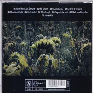 Albumcover mit detailliertem Sonnenblumenfeld und Titelliste.