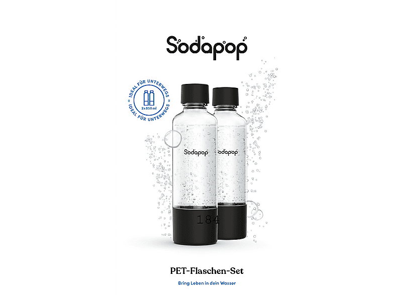 SODAPOP Pet-Flaschen 2-Stück für Wassersprudler Logan
