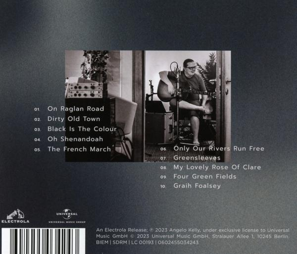 Albumcover: Mann mit Gitarre, Titelliste links.