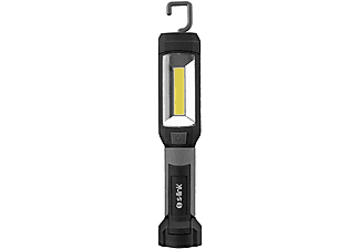 S-LINK SL-F663 3W Cob+1W Led 3xAAA 1.5V Pil Dönebilen Kelepçe Stantlı Manyetik Tutuculu El Feneri Siyah Gri_1